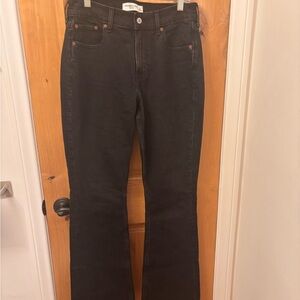 Abercrombie & Fitch Black Bootcut Mid Rise Jeans
